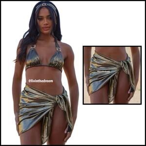 Moda Minx Shimmering Lights Short Sarong $59